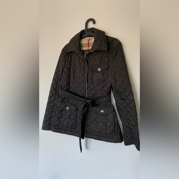 Burberry Brit quilted belted coat jacket - Picture 2 of 14